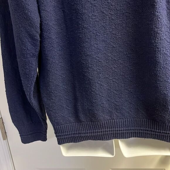 Scottish Isle Men’s Navy Embroidered Golf Crewneck Sweater by Bernette-Lg - Picture 12 of 16